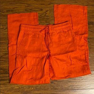 Wide leg Linen pants